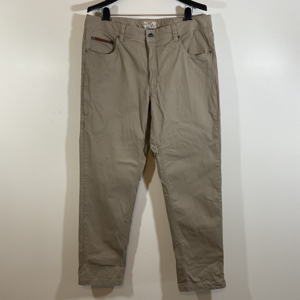 RailRiders LOA Love of Adventure Khaki Tan Pants Men 36 Utility Gorpcore Outdoor